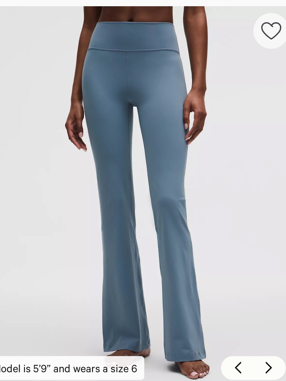 Lululemon Groove Nulu High Rise Flare Pant Legging * Steel Blue*